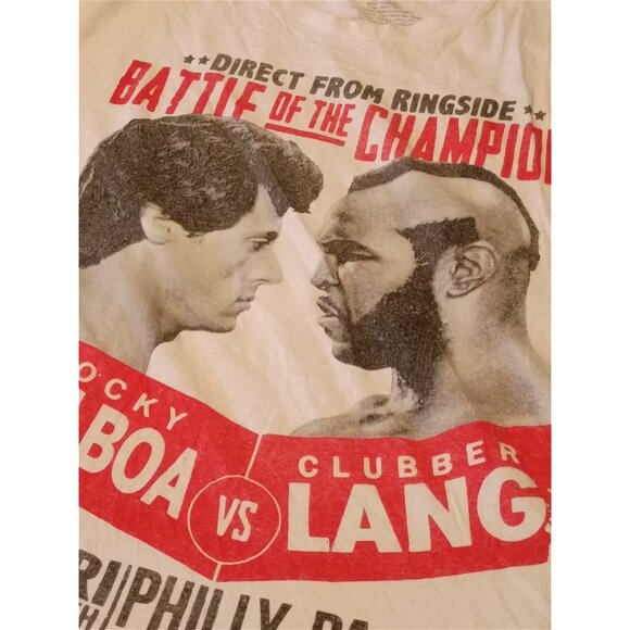 Rocky Balboa Vs Clubber Lang Shirt Philly Size XXL T-Shirt - Picture 2 of 8